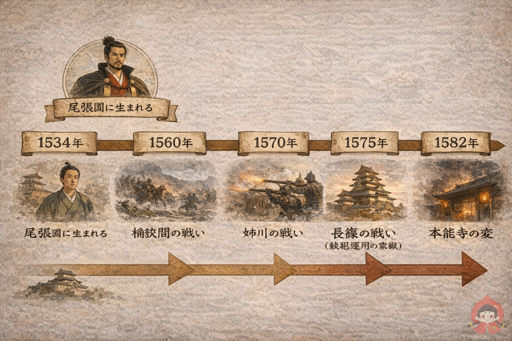 織田信長とは?性格・生涯・功績を物語形式でわかりやすく解説